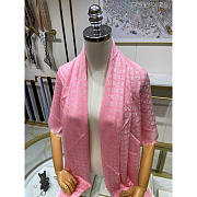 Louis Vuitton LV Monogram Classic Shawl Pink 140x140cm - 5