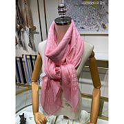 Louis Vuitton LV Monogram Classic Shawl Pink 140x140cm - 4