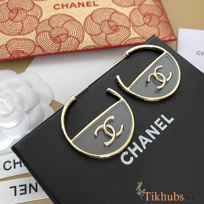 Chanel Hoop Earring Gold - 1