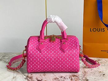 Louis Vuitton LV Speedy Bandoulière 20 H27 Pink 20.5 x 13.5 x 12 cm