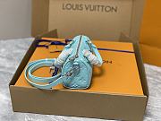 Louis Vuitton LV Nano Speedy Blue 16 x 10 x 7.5 cm - 2