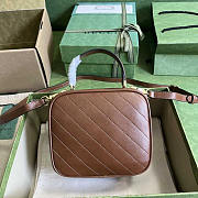 Gucci Blondie Top Handle Bag Brown 17x15x9cm - 5