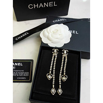 Chanel Long CC Earrings