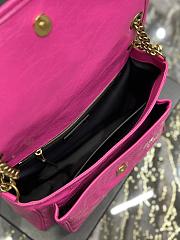 YSL Niki Medium Chain Bag Neon Pink 28x20x8.5cm - 6