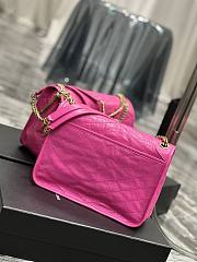 YSL Niki Medium Chain Bag Neon Pink 28x20x8.5cm - 5