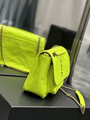 YSL Niki Baby Chain Bag Neon Green 22x16.5x12cm - 3