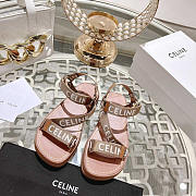 Celine Strappy Chunky Sandals Beige - 1