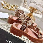 Celine Strappy Chunky Sandals Beige - 2