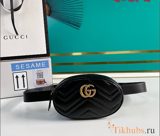 Gucci Marmont Leather Belt Bag 18x11x5cm - 1