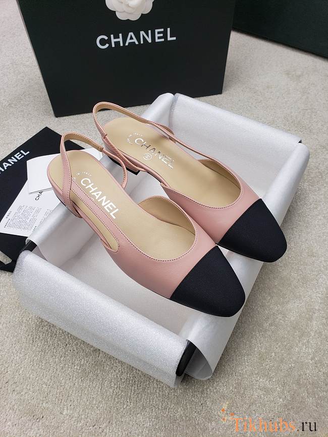 Chanel Slingback Pink Sandal - 1