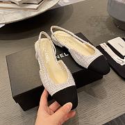 Chanel Slingback Tweet White - 2