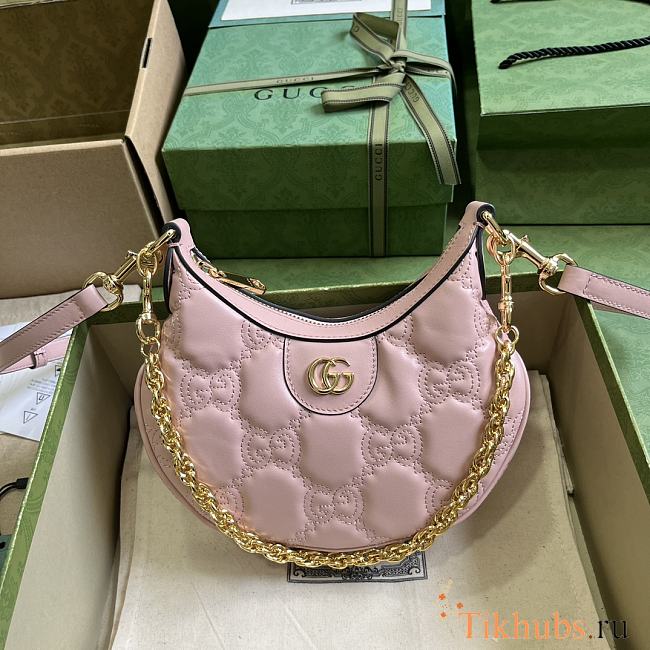 Gucci GG Matelasse Mini Bag Light Pink 21cm - 1