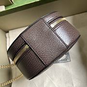 Gucci Ophidia Mini Chain Bag Brown 15x15x7cm - 3