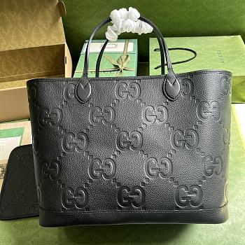 Gucci Jumbo GG Large Tote Bag Black 40x33x19cm