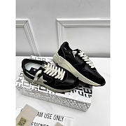 GGDB Running Sole Suede And Leather Sneakers Black  - 3