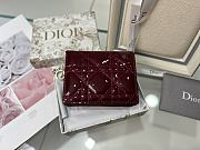 Dior Wallet Red Wine Size 11 x 9 cm - 1