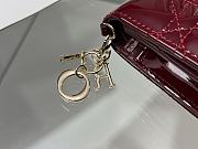 Dior Wallet Red Wine Size 11 x 9 cm - 5