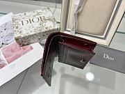 Dior Wallet Red Wine Size 11 x 9 cm - 4