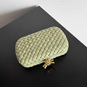 Bottega Veneta Knot Light Green 20x12x5.5cm - 4