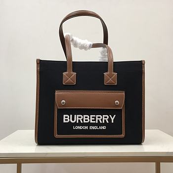 Burberry Medium Freya Tote Black 40x16x30cm