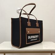 Burberry Medium Freya Tote Black 40x16x30cm - 5