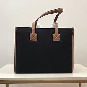 Burberry Medium Freya Tote Black 40x16x30cm - 4