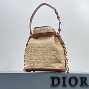 Dior Medium C'est Bag Natural Cannage Raffia 24 x 10 x 24.5 cm - 4