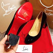 Christian Louboutin Black Patent Heel 8.5cm - 4