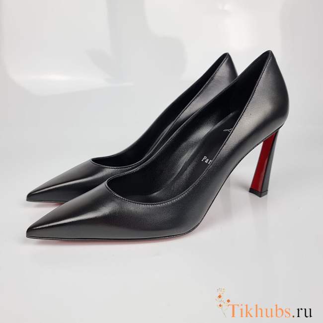 Christian Louboutin Condora 85mm Black Leather Pumps - 1