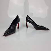 Christian Louboutin Condora 85mm Black Leather Pumps - 5