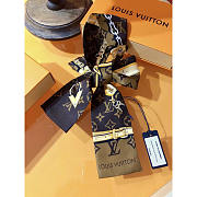 Louis Vuitton LV Monogram Confidential Long Scarf Brown 120x8cm - 2