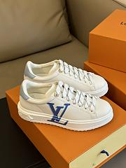 Louis Vuitton LV Time Out White Blue Sneaker - 1