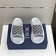 Dior H-Town Sandal Gray Rubber With Beige and Black  - 1