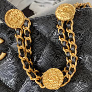 Chanel Hobo Black Caviar Gold Bag 24.5x21.5x8cm - 5