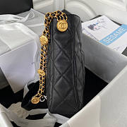 Chanel Hobo Black Caviar Gold Bag 24.5x21.5x8cm - 3