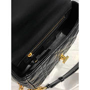 Dior Small Caro Bag Black Supple Cannage Calfskin 20 x 12 x 7 cm - 6