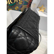 Dior Small Caro Bag Black Supple Cannage Calfskin 20 x 12 x 7 cm - 5