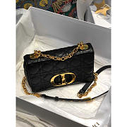 Dior Small Caro Bag Black Supple Cannage Calfskin 20 x 12 x 7 cm - 3