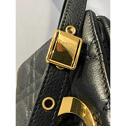 Dior Small Caro Bag Black Supple Cannage Calfskin 20 x 12 x 7 cm - 2