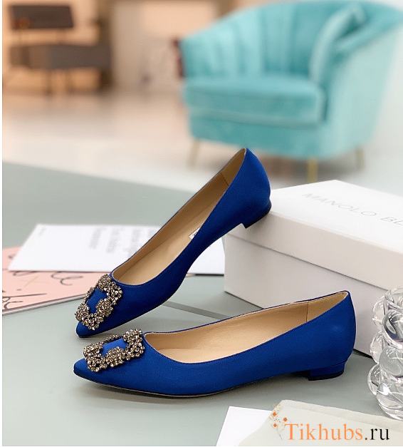 Manolo Blahnik Ballerinas Blue - 1