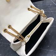 YSL Loulou Small Chain White Gold Bag 23 x 17 x 9 cm - 4