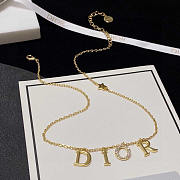 Dior Evolution Necklace Gold-Finish Metal and White Crystals - 5