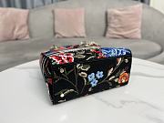 Dior Medium Lady D-Lite Bag Black Multicolor Birds 24 x 20 x 11 cm - 4