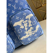 Louis Vuitton LV Backpack Multipocket Clouds Monogram Blue 30x40x15cm - 5