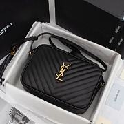 YSL Lou Camera Black Gold 23x16x6cm - 1