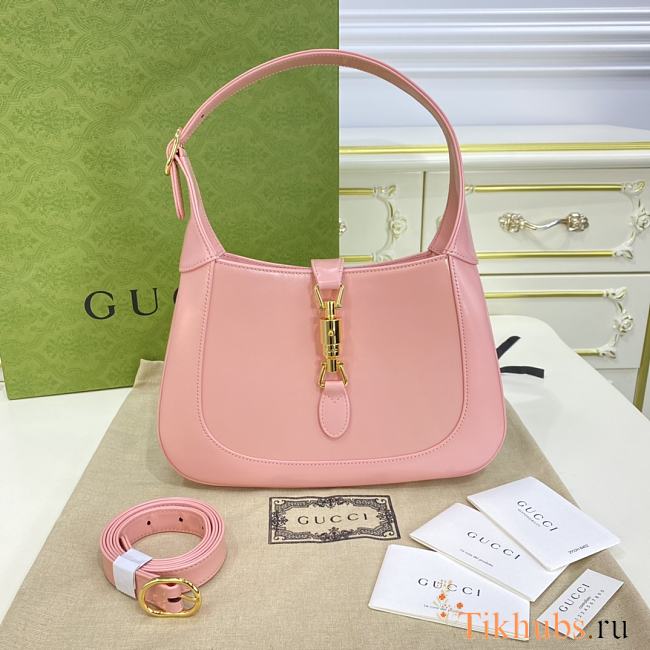 Gucci Jackie 1961 Small Shoulder Bag Light Pink 27.5x19x4cm - 1