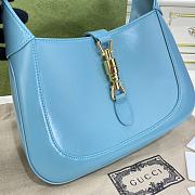 Gucci Jackie 1961 Small Shoulder Bag Light Blue 27.5x19x4cm - 3