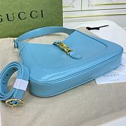 Gucci Jackie 1961 Small Shoulder Bag Light Blue 27.5x19x4cm - 2