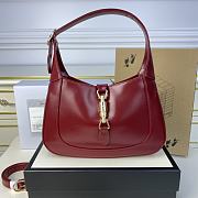 Gucci Jackie 1961 Small Shoulder Bag Red 27.5x19x4cm - 1