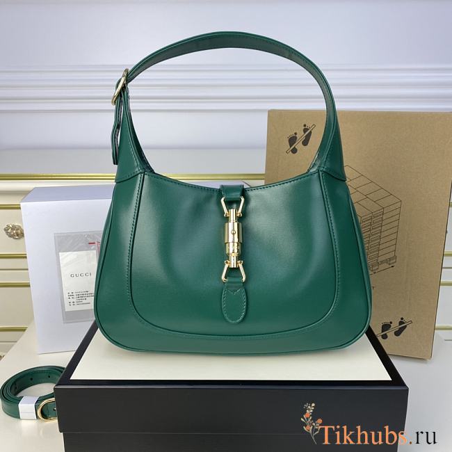 Gucci Jackie 1961 Small Shoulder Bag Green 27.5x19x4cm - 1